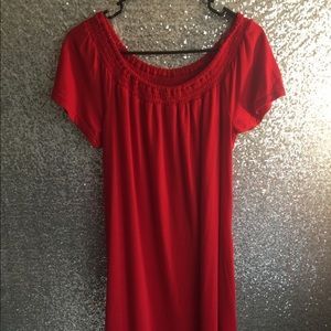 Off the shoulder cotton dress
